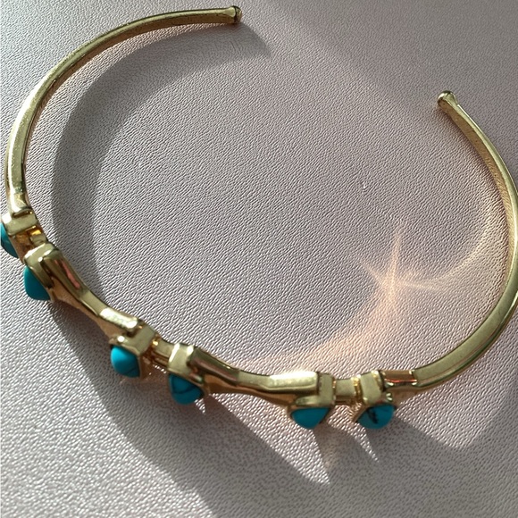 Stella & Dot Turquoise Stone Cuff - Picture 6 of 8